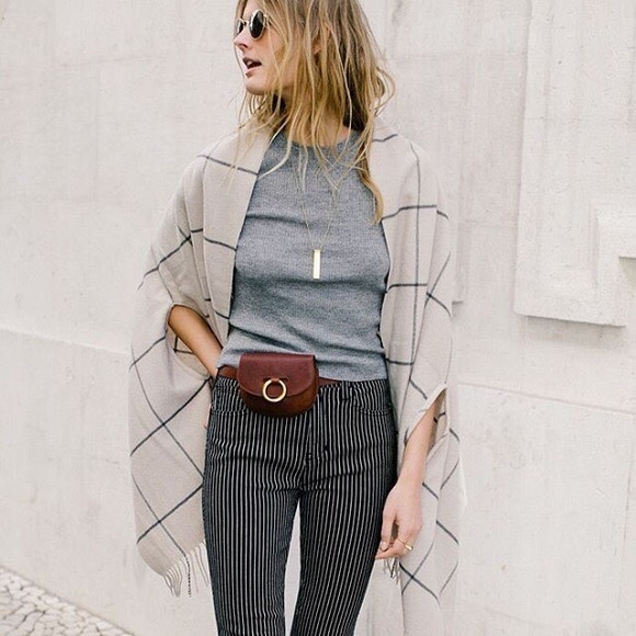 Madewell Jackets & Blazers - MADEWELL CAPE SCARF IN WINDOW PANE